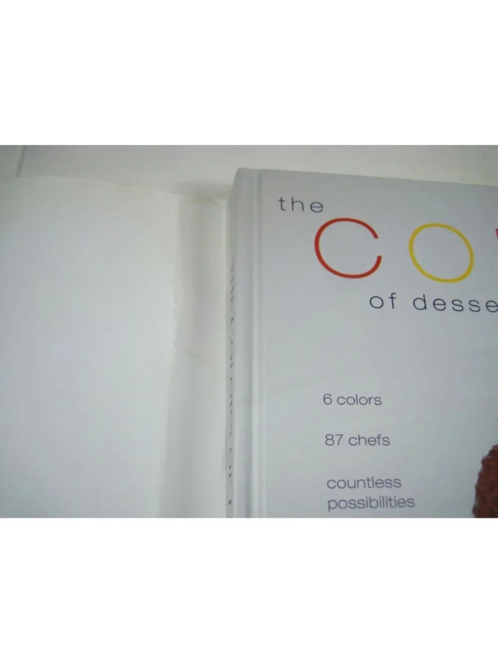 The Colors Of Dessert Hardcover Cookbook Battman Signed by Several Chefs STAINED